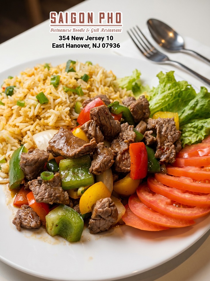Shaking Beef with rice | Bò Lúc Lắc